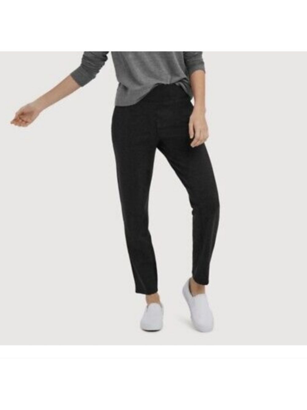 Kit and Ace Mulberry Pleared Straight Leg Black Jogger Pant